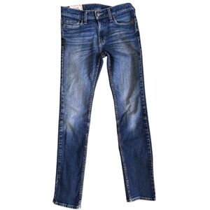 Hollister “Skinny Jean“ Men’s 5 Pocket Denim Whiskering Zipper Fly 30 X 32